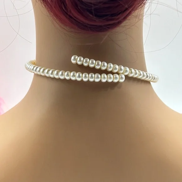 Honora White Freshwater Pearl Wrap Necklace - Picture 3 of 4